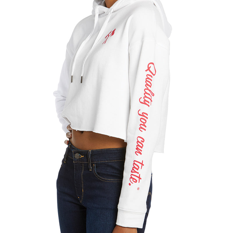 side of WOMEN'S CROPPED HOODIE