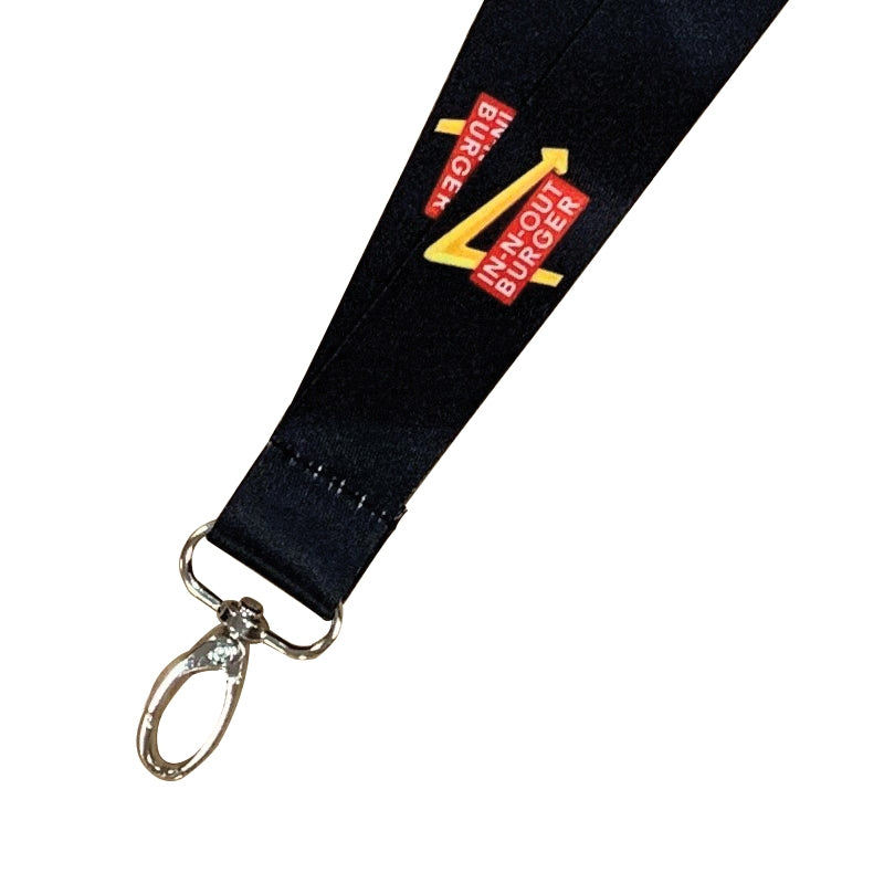 close up of INO LOGO LANYARD